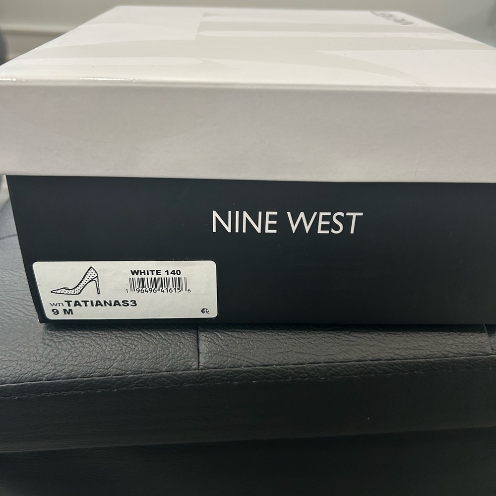 Nine West White Tatiana Heels